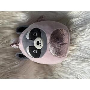 Pink Plush Squishmallow with Metallic Accents and Wings